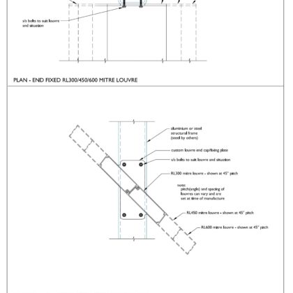 Technical | RL 600 Mitre Louvre - LouvreTec Melbourne